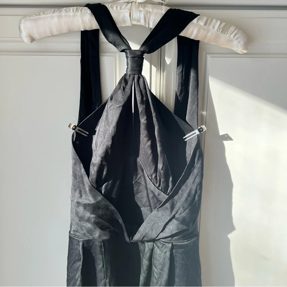 NWT Silk Banana Republic Halter Maxi Formal Dress - Picture 7 of 9